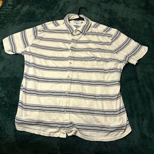 Blue And White Stripped Polo
